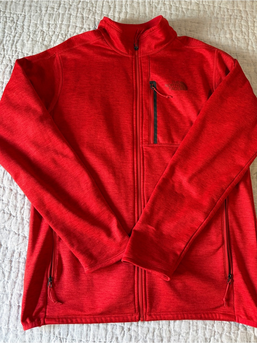 The North Face Heathered Red Men's Fleece Jacket